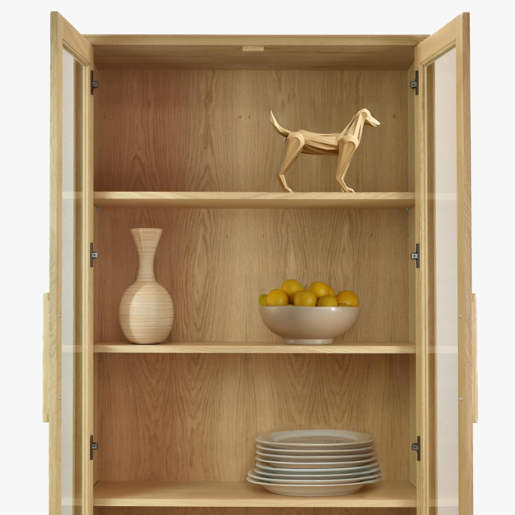 Vitrin 2D fehér tölgy lábakon  - 3