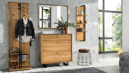 Tükör tölgyfa kerettel - négyzet alakú, Vilo 50  - 2