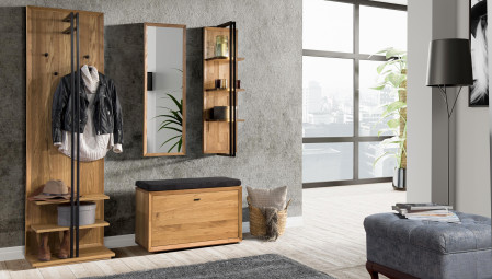 Cipősszekrény párnával, tölgy, Vilo 60  - 3