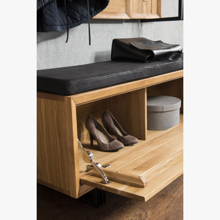 Cipősszekrény párnával, tölgy, Vilo 60  - 4