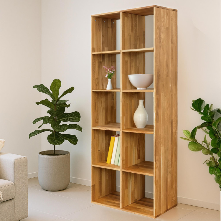 Tölgyfa polcos szekrény  - 0