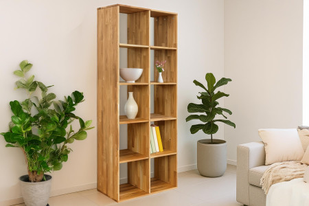 Tölgyfa polcos szekrény  - 3