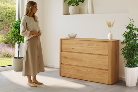 Dubfa fiókos komód 120 cm széles  - 14