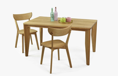 Modern tölgy szék Eva, tölgyfa ülőfelület  - 4