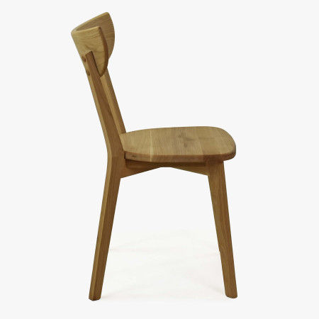 Modern tölgy szék Eva, tölgyfa ülőfelület  - 5