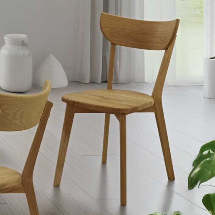 Modern tölgy szék Eva, tölgyfa ülőfelület  - 16