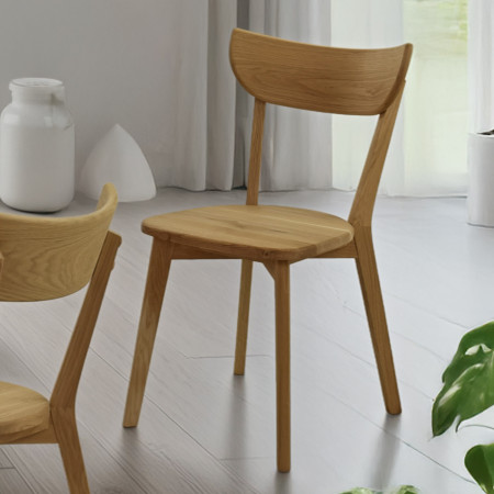 Modern tölgy szék Eva, tölgyfa ülőfelület  - 16