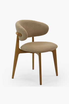 Prémium tölgyfa szék bézs kárpitozással  - 0