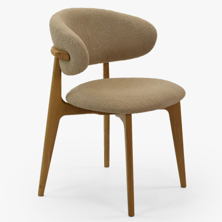 Prémium tölgyfa szék bézs kárpitozással  - 0