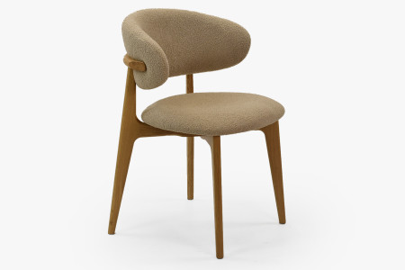 Prémium tölgyfa szék bézs kárpitozással  - 3