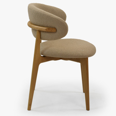 Prémium tölgyfa szék bézs kárpitozással  - 4