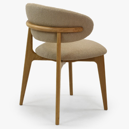 Prémium tölgyfa szék bézs kárpitozással  - 6