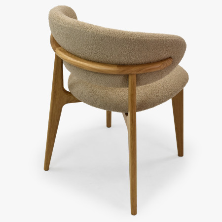 Prémium tölgyfa szék bézs kárpitozással  - 12