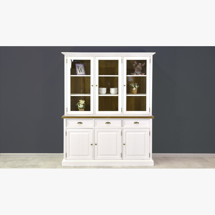 Masszív fa íróasztal provence stílusban, 47-es típus  - 1