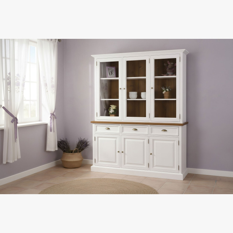 Masszív fa íróasztal provence stílusban, 47-es típus  - 10