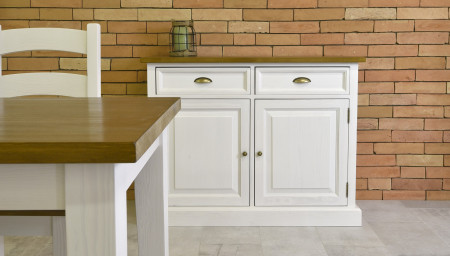 Kisebb fából készült komód Provence stílusban, France típus 44  - 4