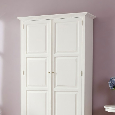 Fehér rusztikus szekrény - kétszárnyú, France 2D  - 5