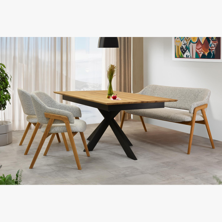 Lavice do jídelny v šedé barvě  - 1