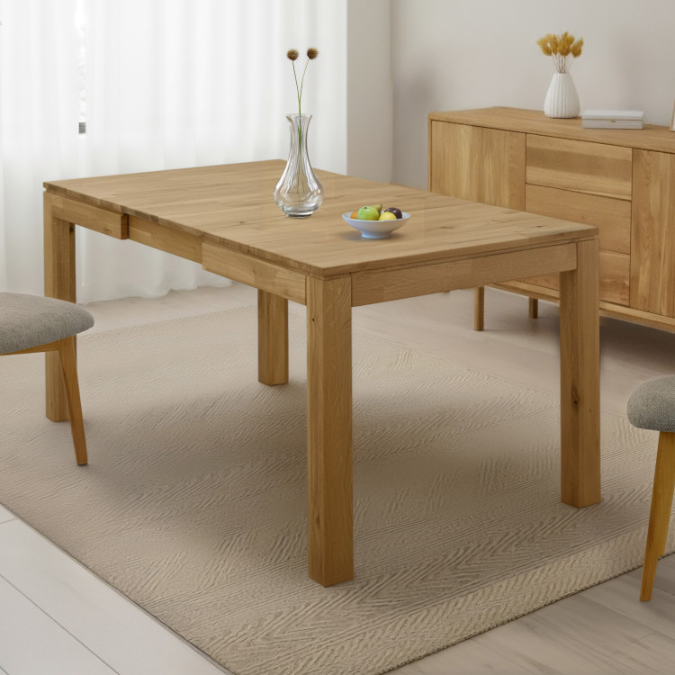 Asztal 120 x 80 és 4 tölgyfa szék  - 14