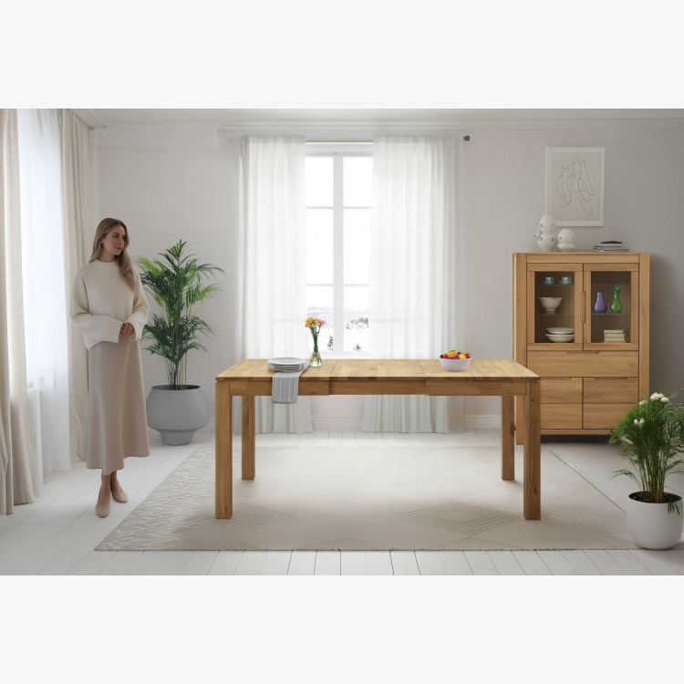 Asztal 120 x 80 és 4 tölgyfa szék  - 15