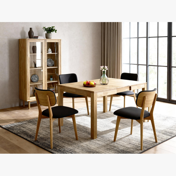 Asztal 120 x 80 és 4 tölgyfa szék  - 20