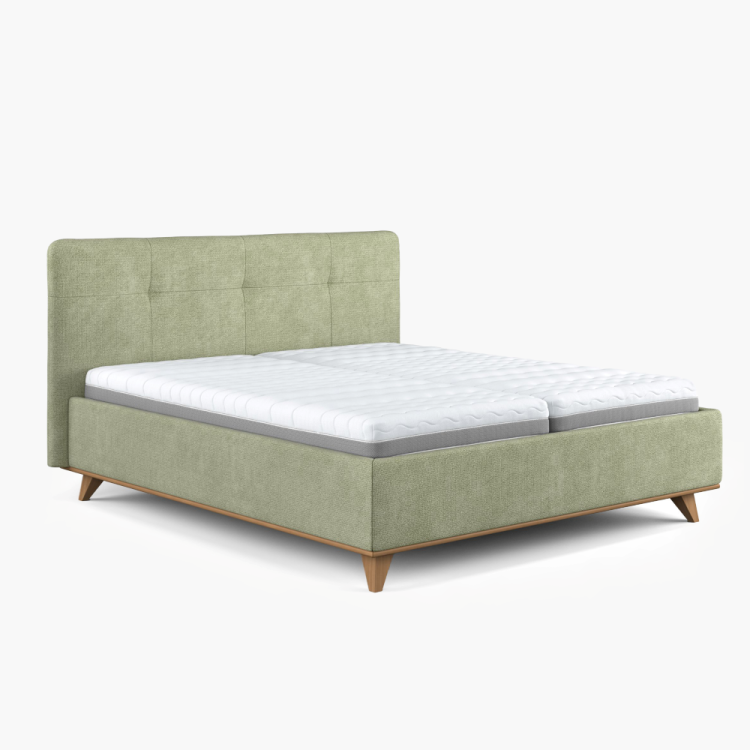 Modern kárpitozott ágy ágyneműtartóval, 160 × 200 cm  - 0