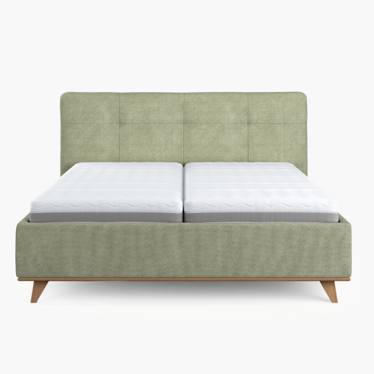 Modern kárpitozott ágy ágyneműtartóval, 160 × 200 cm  - 6