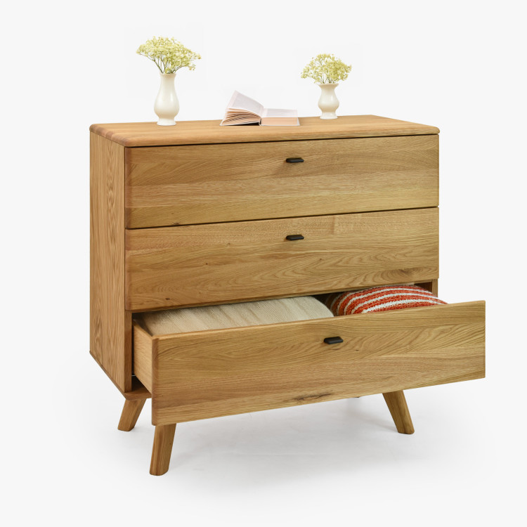 Dub tölgy fiókos komód lábakkal  - 1