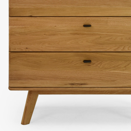 Dub tölgy fiókos komód lábakkal  - 3
