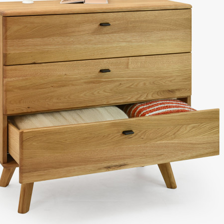 Dub tölgy fiókos komód lábakkal  - 4