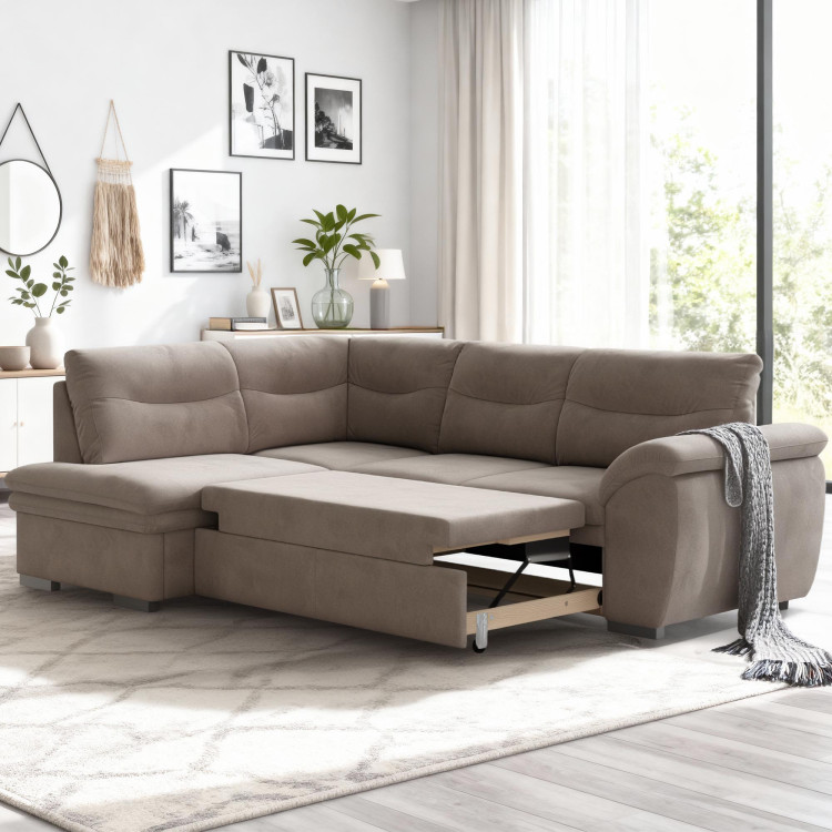 Sarok ülőgarnitúra ágyazható, ágyneműtartóval LEANDRA OTM/SK - 2F  - 10