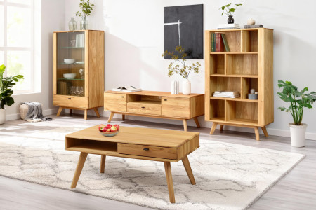 Tölgyfa polc lábakkal  - 6