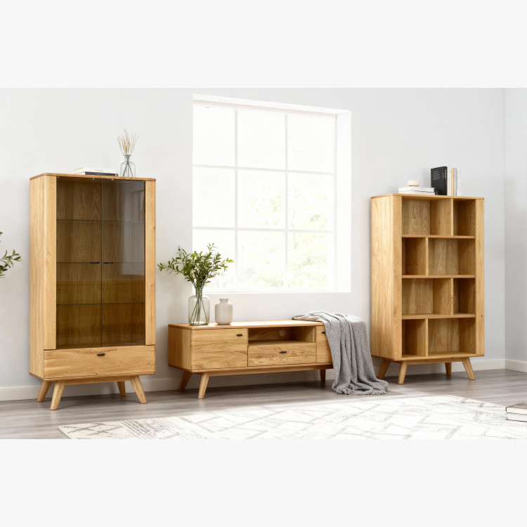 Tölgyfa polc lábakkal  - 7