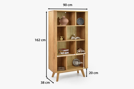 Tölgyfa polc lábakkal  - 11