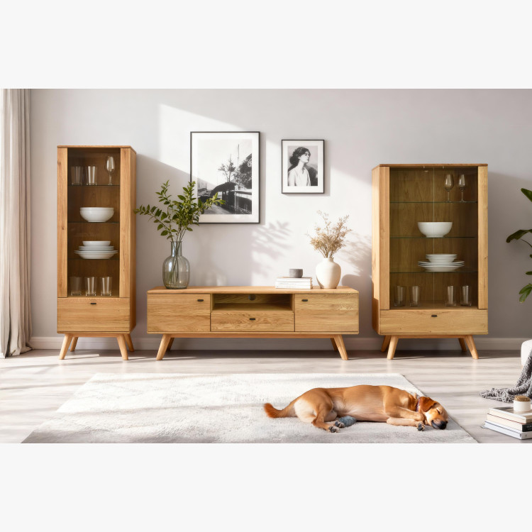 Konferencia dohányzóasztal tölgy 110 x 60 cm  - 1