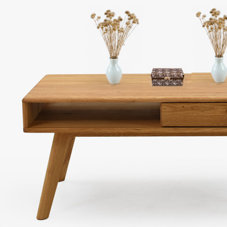 Konferencia dohányzóasztal tölgy 110 x 60 cm  - 6