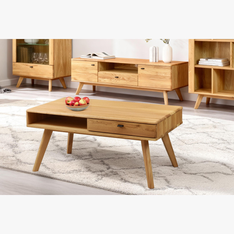 Konferencia dohányzóasztal tölgy 110 x 60 cm  - 8