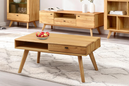 Konferencia dohányzóasztal tölgy 110 x 60 cm  - 8