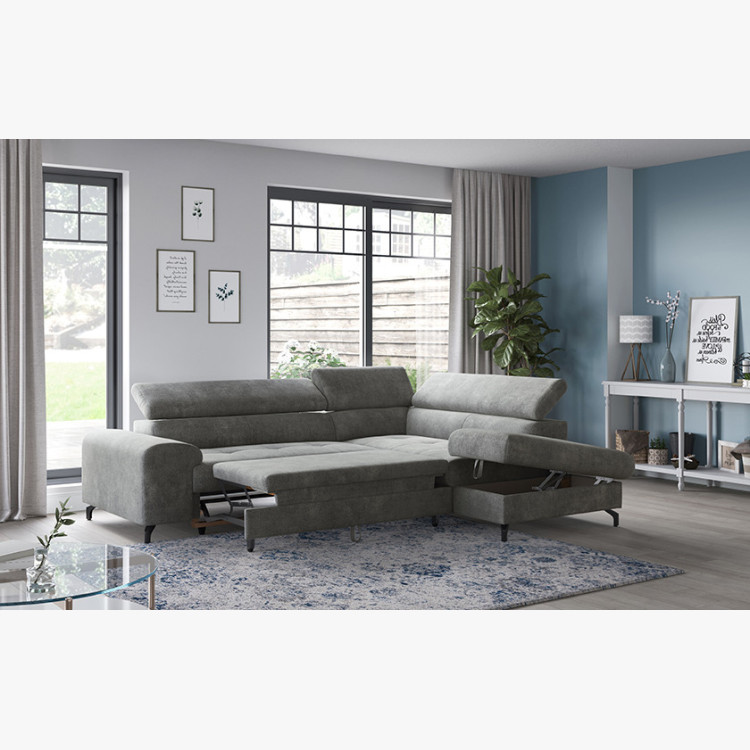 Sarokkanapé ágyazható funkcióval, jobb sarok  - 9