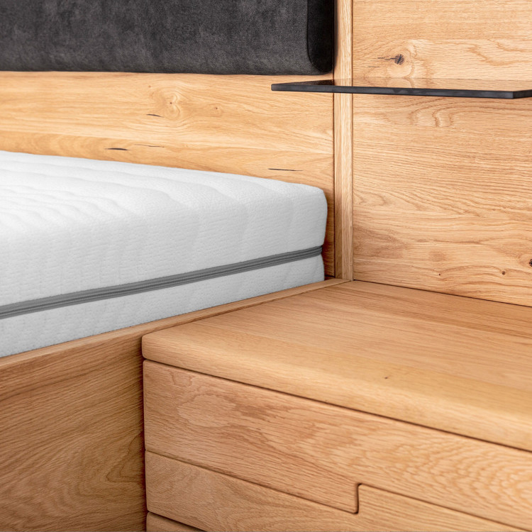 Dubáfa ágy éjjeli szekrényekkel és tárolóhellyel  - 13