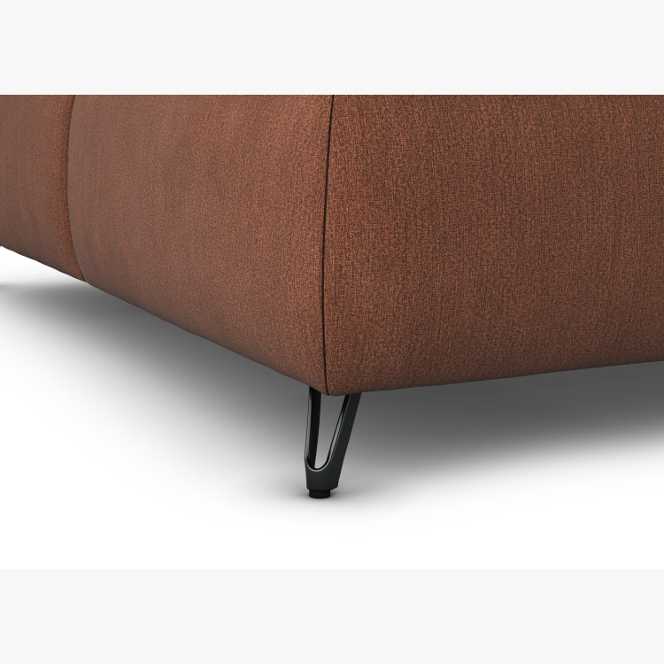 Boxspring ágy narancssárga 160 cm-es tárolóhellyel Treviso  - 3