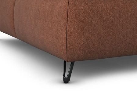 Boxspring ágy narancssárga 160 cm-es tárolóhellyel Treviso  - 3