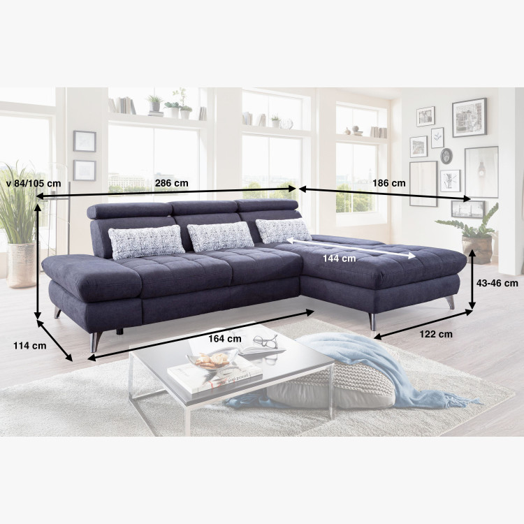 Carolina sarokkanapé funkciókkal, jobb sarok  - 10