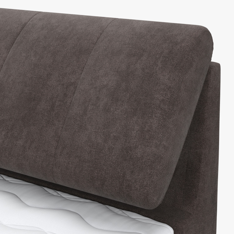 Boxspring kontinentális ágy tárolóhellyel - barna  - 7