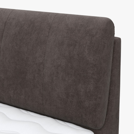 Boxspring kontinentális ágy tárolóhellyel - barna  - 9