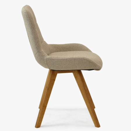 Kényelmes étkezőszék, matt szürke  - 1