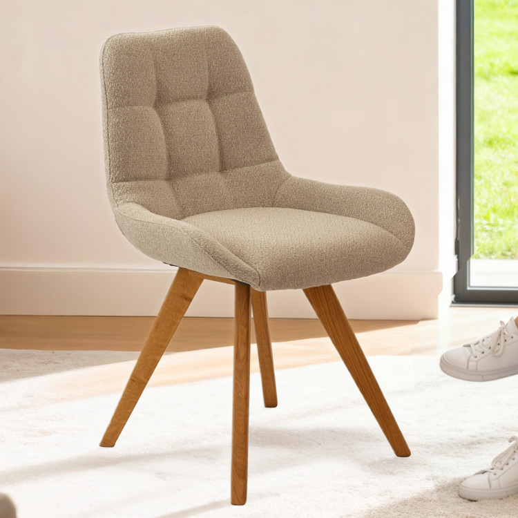 Kényelmes étkezőszék, matt szürke  - 2