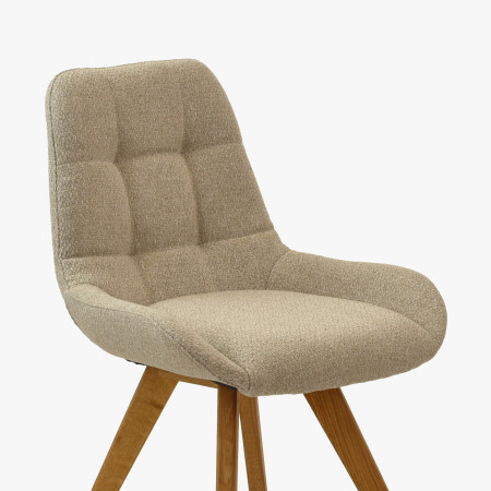 Kényelmes étkezőszék, matt szürke  - 4