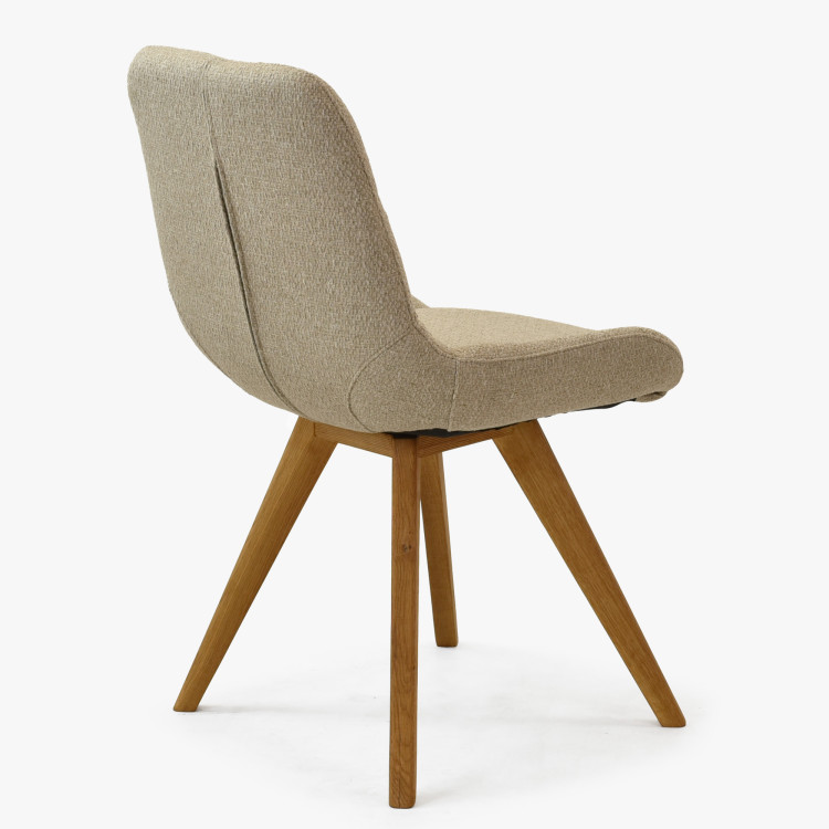 Kényelmes étkezőszék, matt szürke  - 5