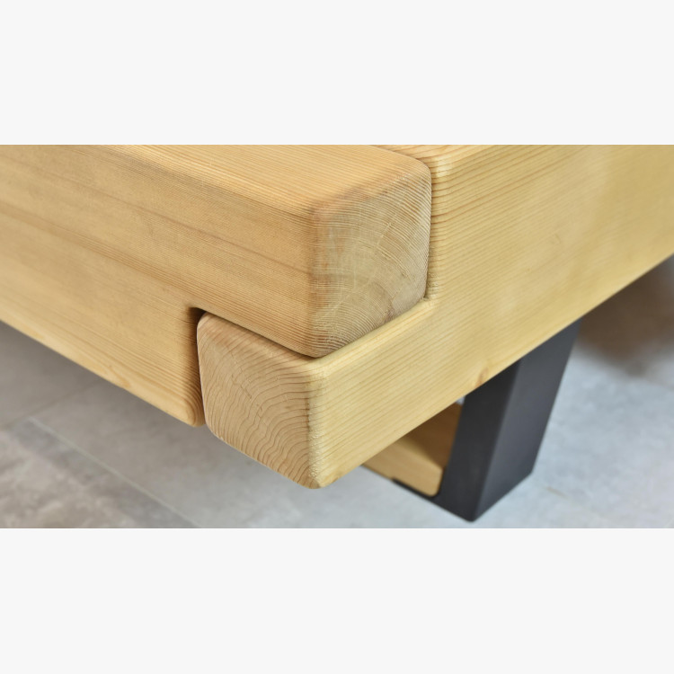 Laura fenyő masszív ágy lábakon, 160 x 200 cm  - 7